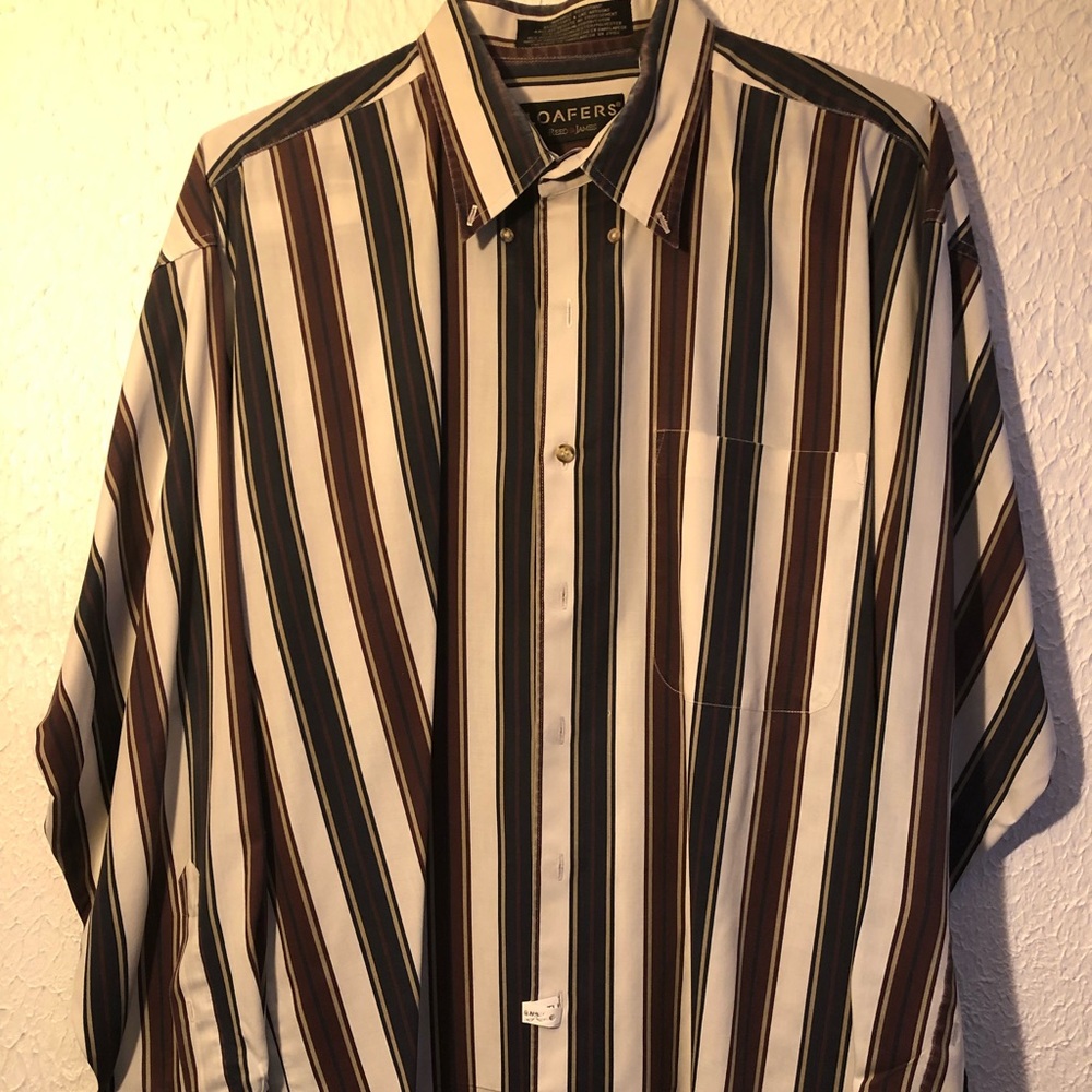 Loafers men’s multi color dress button down size L